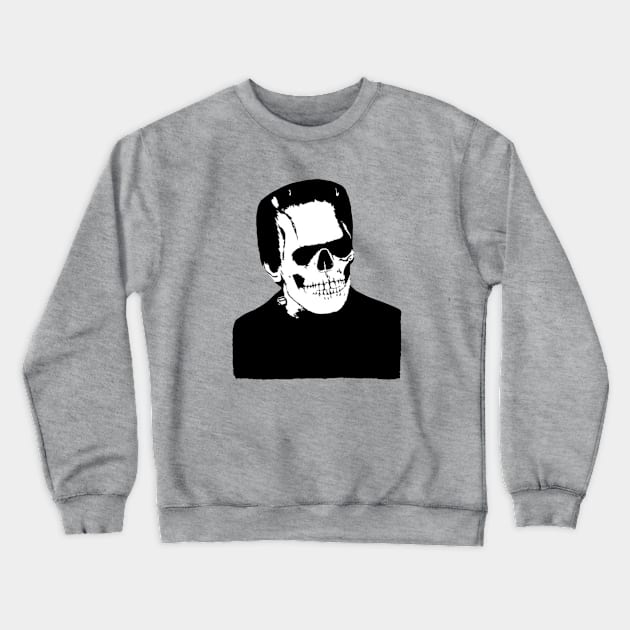 Frankenskull Off The Dark Crewneck Sweatshirt by darafa